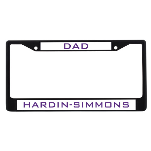  Dad Metal License Plate Frame in Black - Dad