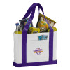 Thumbnail image for  Contender White/Purple Canvas Tote