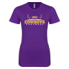 Thumbnail image for  Next Level Womens Purple Boyfriend Tee