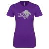 Thumbnail image for  Next Level Womens Purple Boyfriend Tee
