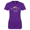 Thumbnail image for  Next Level Womens Purple Boyfriend Tee