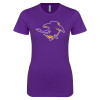 Thumbnail image for  Next Level Womens Purple Boyfriend Tee