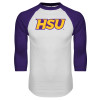 Thumbnail image for  White/Purple Raglan Baseball T Shirt