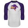 Thumbnail image for  White/Purple Raglan Baseball T Shirt
