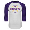 Thumbnail image for  White/Purple Raglan Baseball T Shirt
