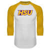 Thumbnail image for  White/Gold Raglan Baseball T Shirt