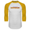 Thumbnail image for  White/Gold Raglan Baseball T Shirt