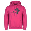 Thumbnail image for  Womens Fuchsia Fleece Hoodie