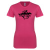 Thumbnail image for  Next Level Womens Fuchsia Boyfriend Tee