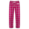 Thumbnail image for  Womens Dark Fuchsia/White Flannel Pajama Pant
