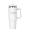 Thumbnail image for  Hippo White Mug & Straw Lid with Twist Closure 40 oz
