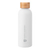 Thumbnail image for  Blair White Stainless Steel Bottle w/ Bamboo Lid 17 oz