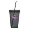 Thumbnail image for  Madison Double Wall Charcoal Tumbler w/Straw 16oz