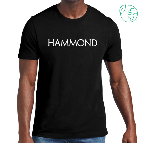  Allmade Black Organic Cotton Tee - Hammond Logotype