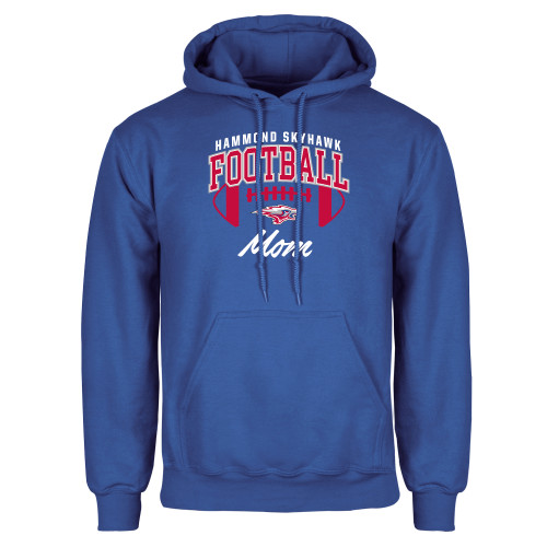  Royal Fleece Hoodie - Hammond Skyhawk Football Mom