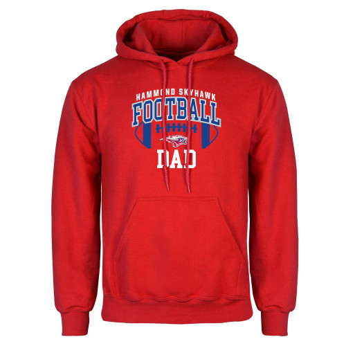  Red Fleece Hoodie - Hammond Skyhawk Football Dad