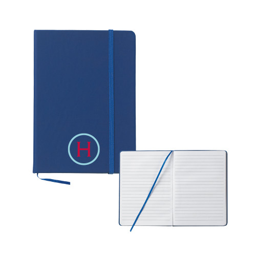  5x7 Blue Hard Cover Journal - Hammond Monogram
