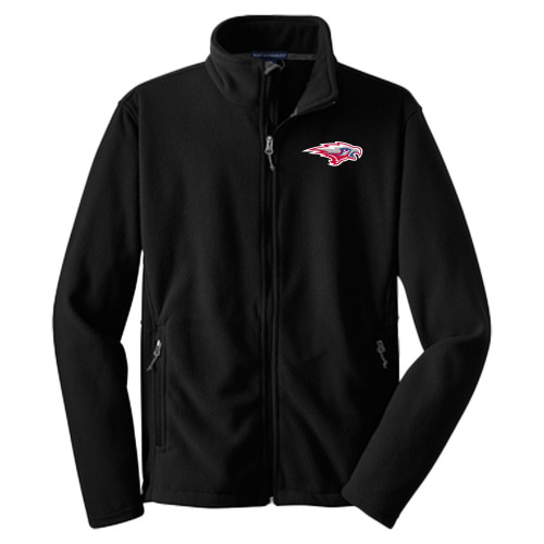  Youth Black Fleece Full Zip Jacket - Gear Skyhawk