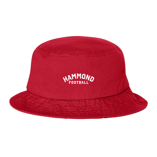  Sportsman Red Bucket Hat - Arched Hammond Football