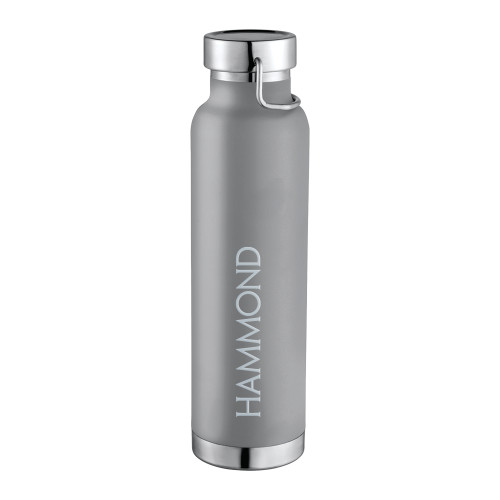  Thor Copper Vacuum Insulated Grey Bottle 22oz - Hammond Logotype Engraved