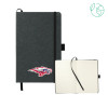 Thumbnail image for  5.5 x 8.5 Black FSC Mix Recycled Leather Bound Journal