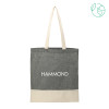 Thumbnail image for  Split Recycled Black Cotton Twill Convention Tote