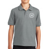 Thumbnail image for  Youth Grey Silk Touch Polo