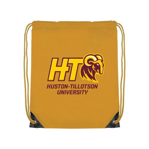  Gold Drawstring Backpack - H-T University