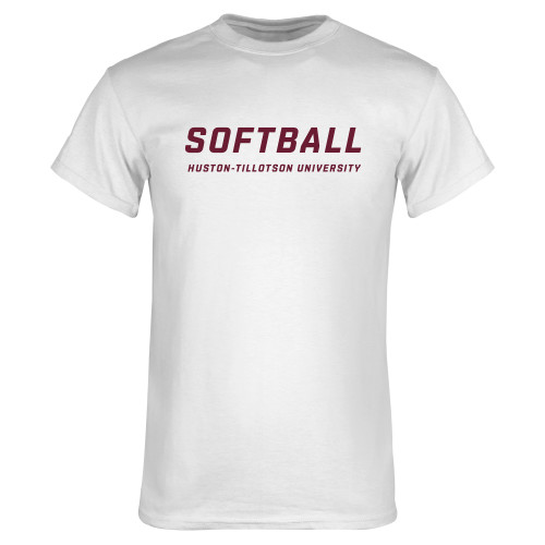  White T Shirt - Softball