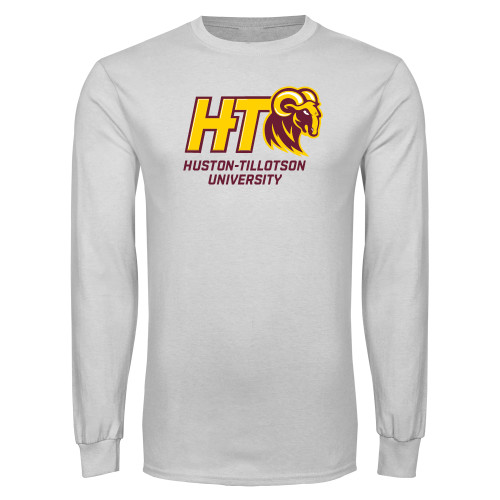  White Long Sleeve T Shirt - H-T University