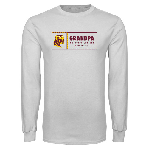  White Long Sleeve T Shirt - Grandpa