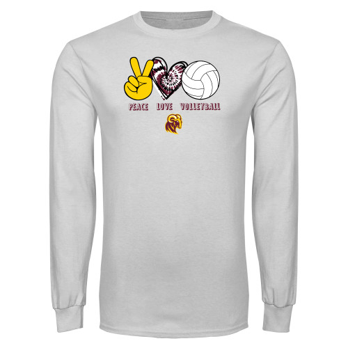  White Long Sleeve T Shirt - RAMS Volleyball