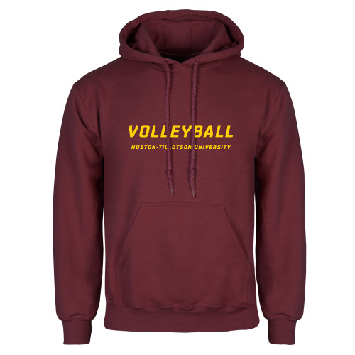  Maroon Fleece Hoodie - Volleyball