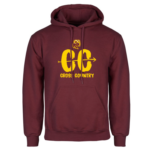  Maroon Fleece Hoodie - RAMS Cross Country