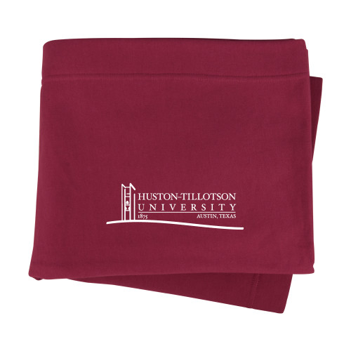  Maroon Sweatshirt Blanket - Institutional Mark