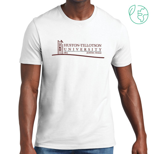  Allmade White Organic Cotton Tee - Institutional Mark