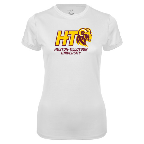  Womens White Performance Tee - H-T University