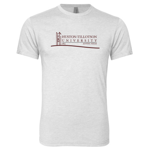  Next Level Heather White Triblend Tee - Institutional Mark