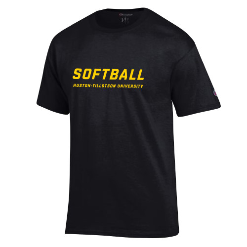  Champion Black T Shirt - Softball