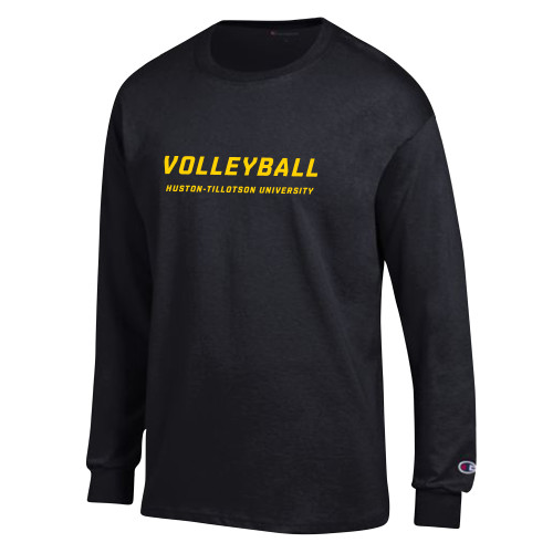 Champion Black Long Sleeve T Shirt - Volleyball