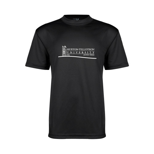  Youth Performance Black Tee - Institutional Mark
