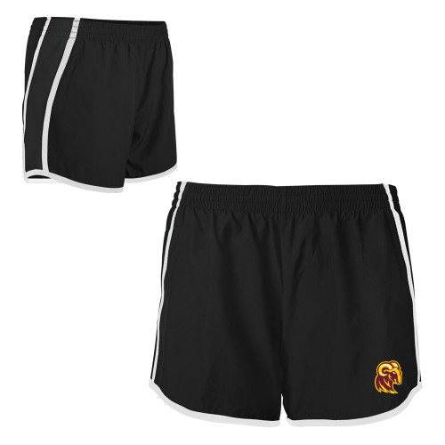  Womens Black/White Team Short - Mascot