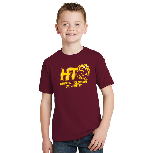  Youth Maroon T Shirt - H-T University