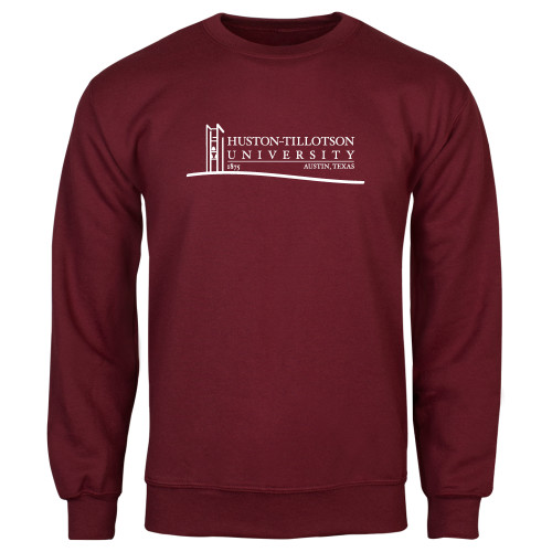  Maroon Fleece Crew - Institutional Mark