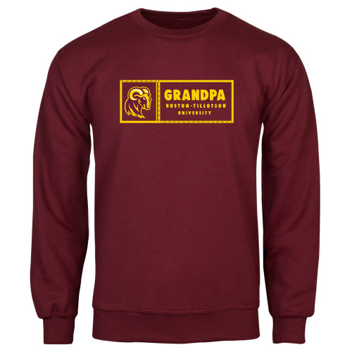  Maroon Fleece Crew - Grandpa