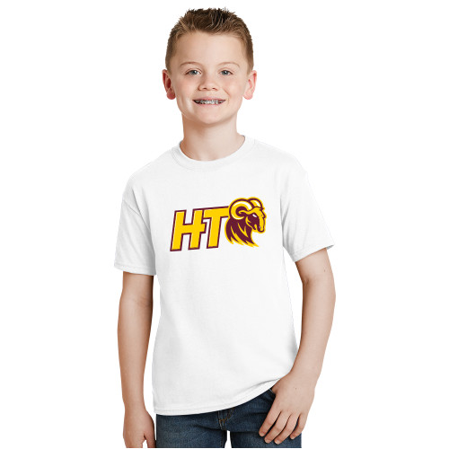  Youth White T Shirt - Primary Athletic Mark