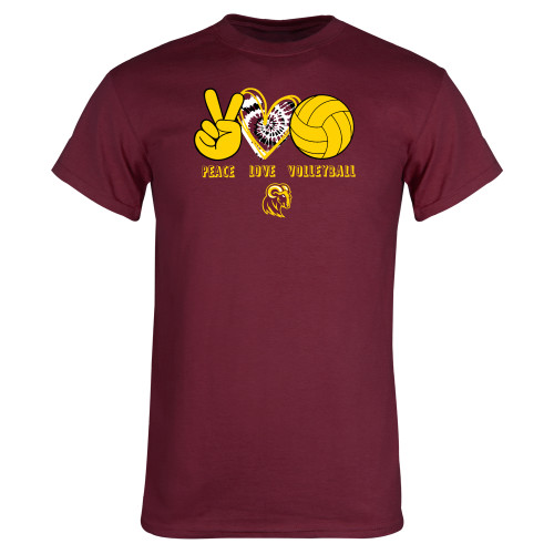 Huston Tillotson Maroon T Shirt