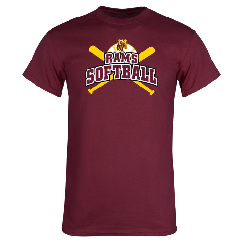  Maroon T Shirt - RAMS Softball
