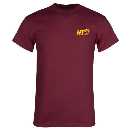  Maroon T Shirt - Primary Athletic Mark