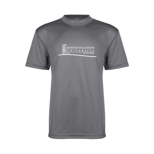  Youth Performance Grey Concrete Tee - Institutional Mark